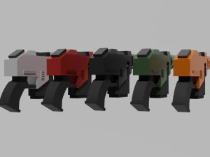 Accatran MG Variant Heavy Laspistol 3D Model