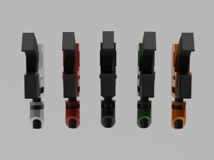 Accatran MG Variant Heavy Laspistol 3D Model