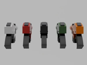 Accatran MG Variant Heavy Laspistol 3D Model