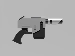 Accatran MG Variant Heavy Laspistol 3D Model