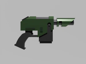 Accatran MG Variant Heavy Laspistol 3D Model