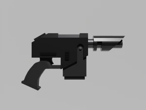 Accatran MG Variant Heavy Laspistol 3D Model
