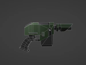 Accatran MG Variant Heavy Laspistol 3D Model