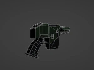 Accatran MG Variant Heavy Laspistol 3D Model