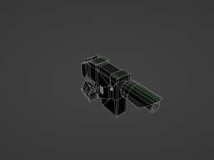 Accatran MG Variant Heavy Laspistol 3D Model