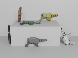Voss Pattern Hellpistol Modello 3D