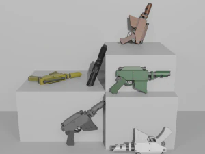 Voss Pattern Hellpistol 3D Modell