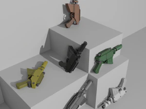 Voss Pattern Hellpistol 3D Modell