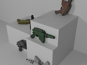 Voss Pattern Hellpistol 3D Model