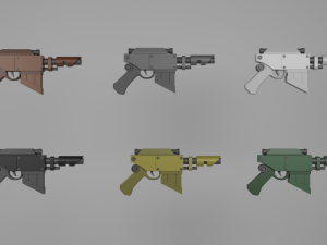 Voss Pattern Hellpistol 3D Model