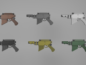Voss Pattern Hellpistol 3D Model