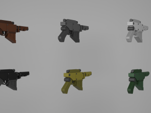 Voss Pattern Hellpistol 3D Model