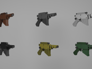 Voss Pattern Hellpistol 3D Model