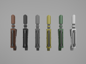 Voss Pattern Hellpistol 3D Model