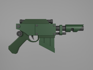 Voss Pattern Hellpistol 3D Model
