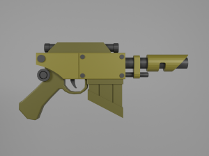 Voss Pattern Hellpistol 3D Model