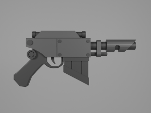 Voss Pattern Hellpistol 3D Model