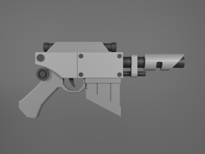 Voss Pattern Hellpistol 3D Model
