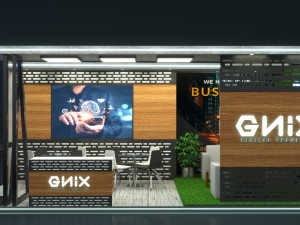 Booth Exhibition Stand Stall Modello 3D