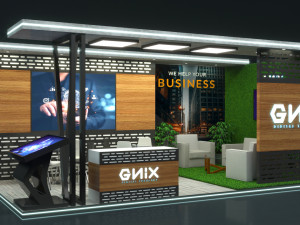 Booth Exhibition Stand Stall Modello 3D