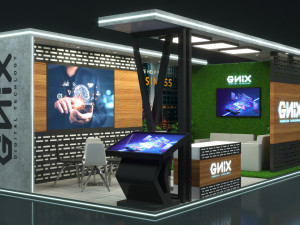 Booth Exhibition Stand Stall Modello 3D