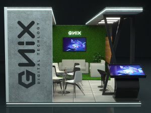 Booth Exhibition Stand Stall Modello 3D