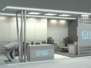 Booth Exhibition Stand Stall Modello 3D