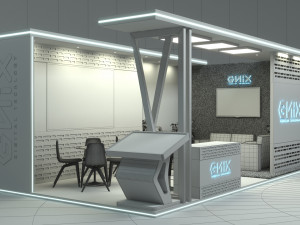 Booth Exhibition Stand Stall Modello 3D