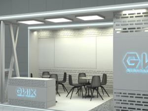 Booth Exhibition Stand Stall Modello 3D