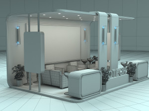 Exhibition Stall Model 3D Model