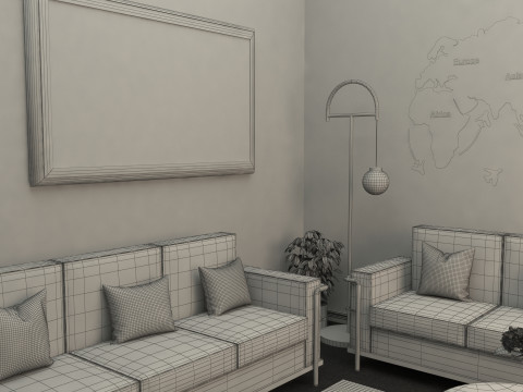 Room Interior 3D Модель