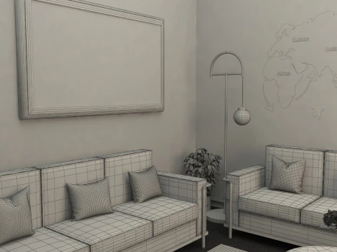 Room Interior 3D Model