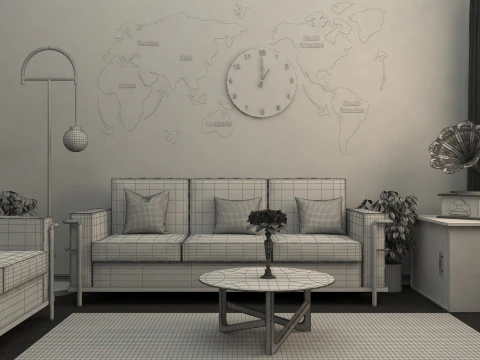 Room Interior 3D Model