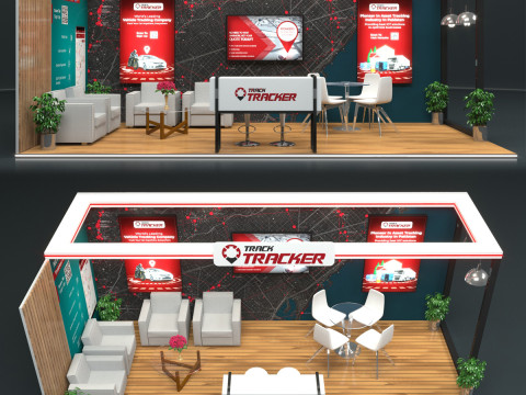 Exhibition Stand Stall 3D Model