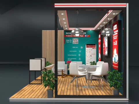 Exhibition Stand Stall 3D Model