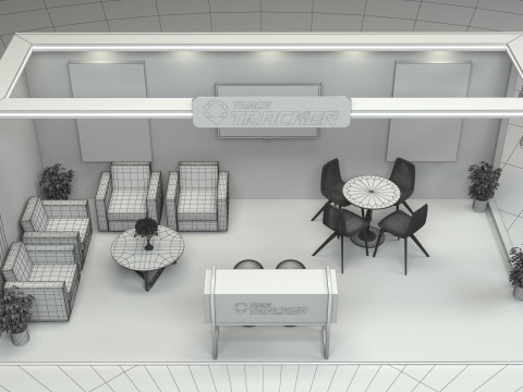 Exhibition Stand Stall 3D 模型