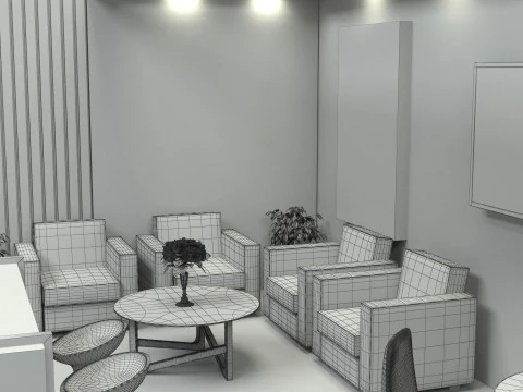 Exhibition Stand Stall 3D Model