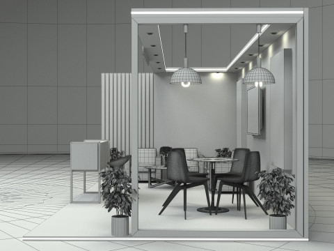 Exhibition Stand Stall 3D 模型