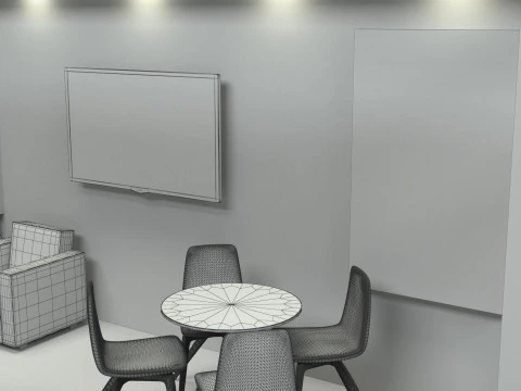 Exhibition Stand Stall 3D Model