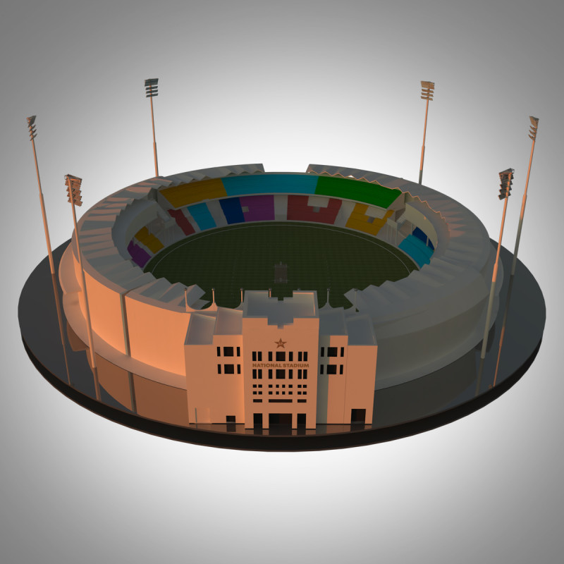 Cricket Stadium Modelo 3D .c4d .max .obj .3ds .fbx .stl .blend 
