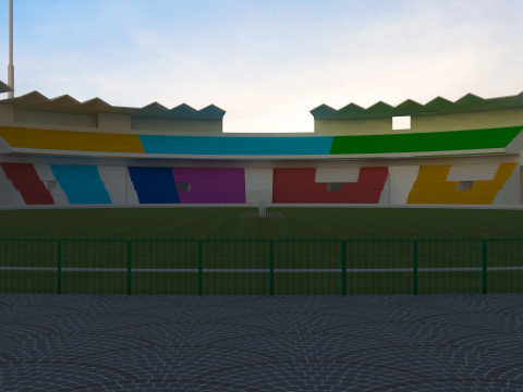 Cricket Stadium Modelo 3D