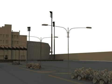 Cricket Stadium Modelo 3D
