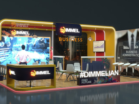 Exhibition Stand Stall 3D Model