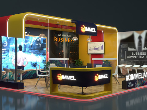 Exhibition Stand Stall 3D Model