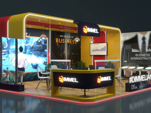 Exhibition Stand Stall 3D Model