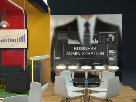 Exhibition Stand Stall 3D Model