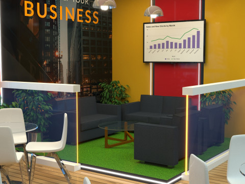 Exhibition Stand Stall 3D Model