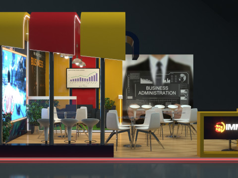 Exhibition Stand Stall 3D Model