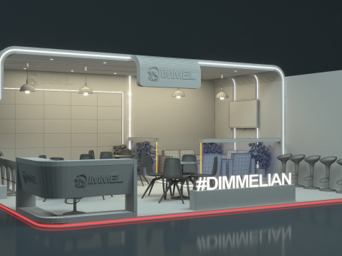 Exhibition Stand Stall 3D Model