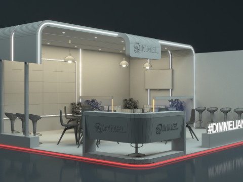 Exhibition Stand Stall 3D Model